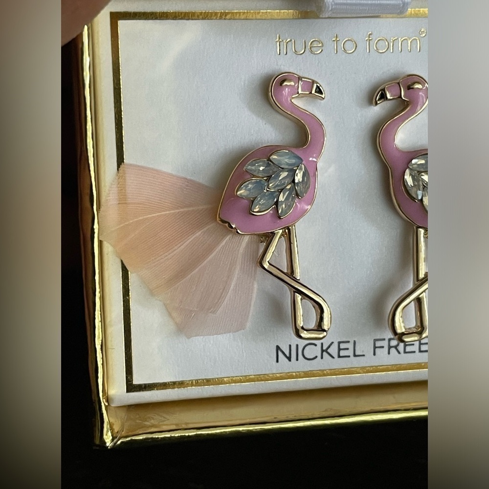 True to Form Pink Flamingo Earrings,Flamingo Earrings,Women’s Earrings - Picture 4 of 7
